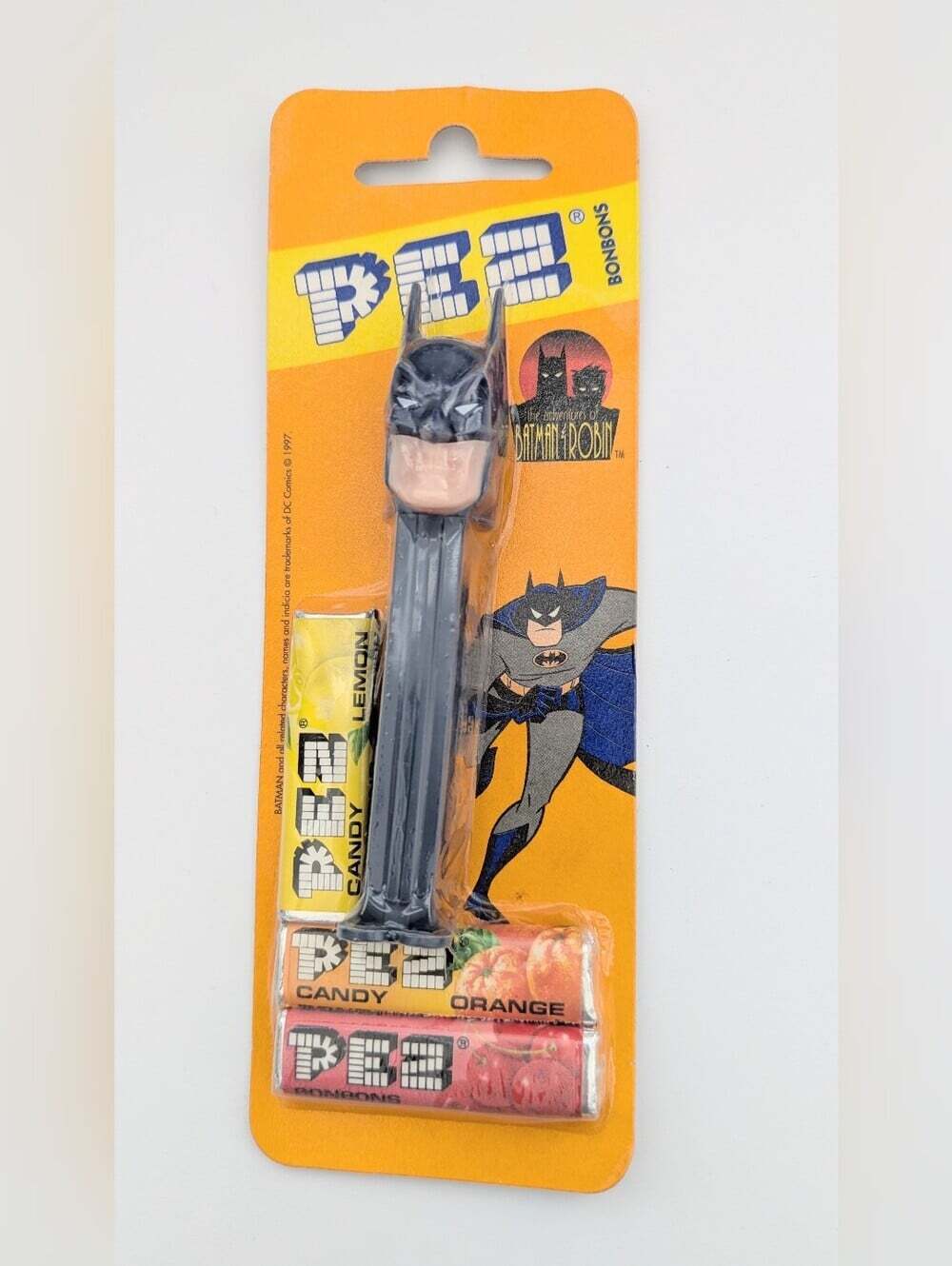 UNOPENED PEZ 1997 Vintage Collectible Batman Head Candy Dispenser